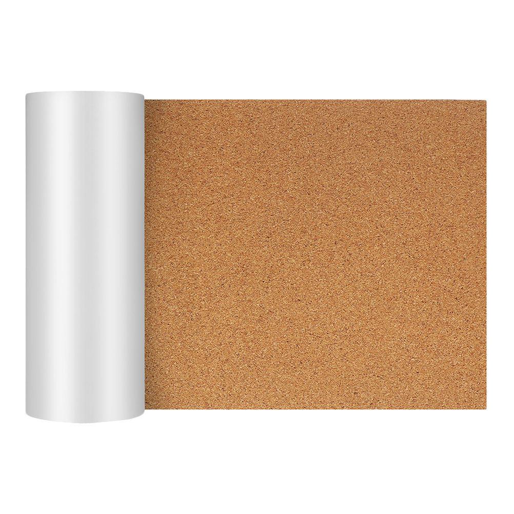 Self Adhesive Cork Roll 20cmx200cm 1Mm Thick Flexible Cork Mat for DIY Drawer Liner Wall Decoration Office Home School Memo