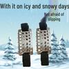 Winter Outdoor Anti-Slip Ice Crampons for Shoes: Durable Snow Claws for Safe Mountaineering and Ice Surface Walking