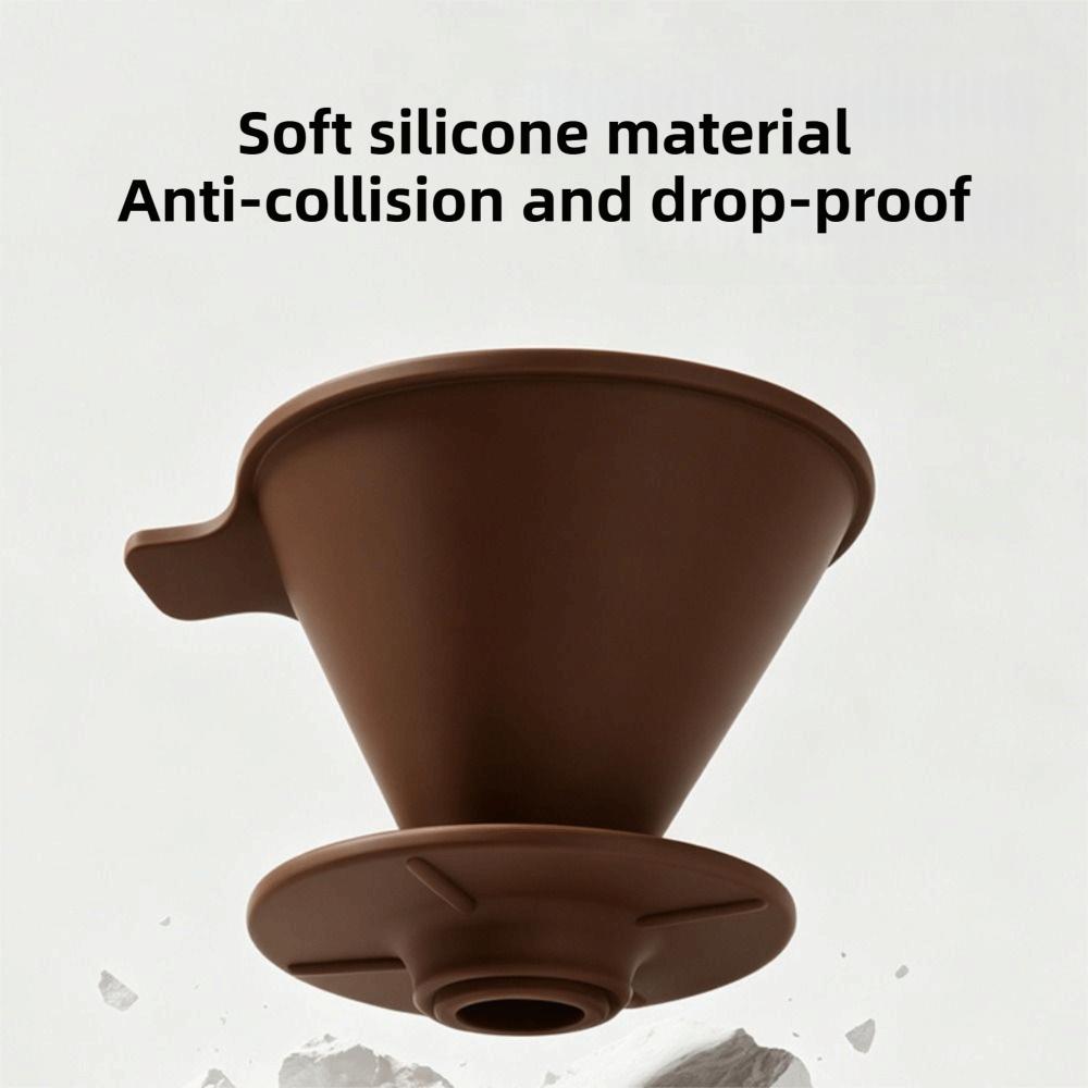 Cone-shaped Coffee Filter Basket Reusable Dripping Coffee Device  Home Coffee Brewing
