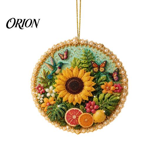 Spring Summer Autumn Winter Ornaments Four Seasons Holiday Pearl Art Hanging Ornaments, Christmas Fall Beaded Durable Acrylic Wall Pattern Ornament,