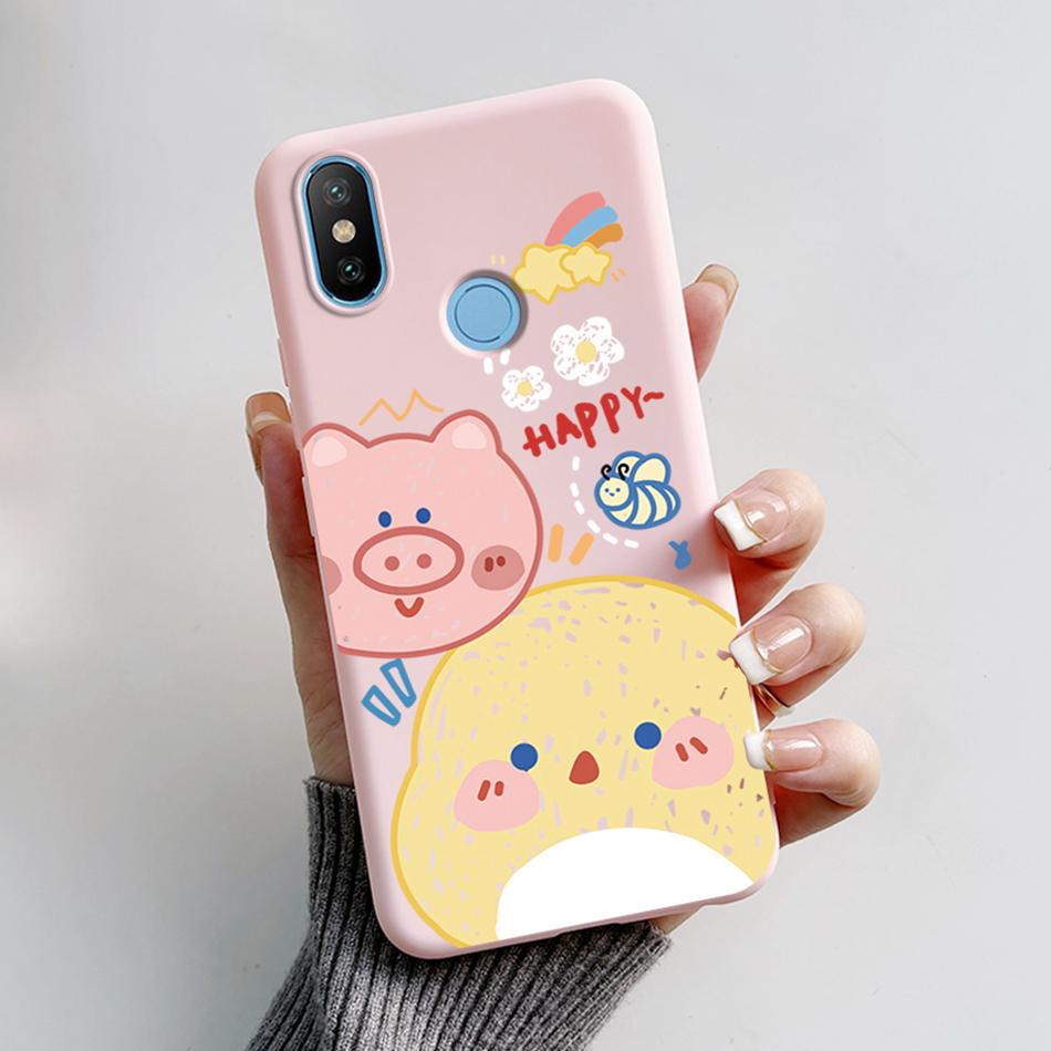 Case For Xiaomi Mi A2 Lite MiA2 Cute Bear Cartoon Frog Soft Silicone Phone Case Bumper For Xiaomi Mi A2 Lite A2lite Back Cover