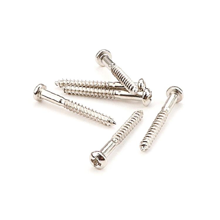 6Pcs/lot Metal Electric Guitar Accessories Screws Round Head Bridge Tail Screws
