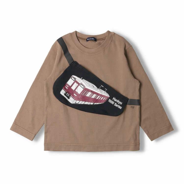 [Children's Clothing] Moujonjon (Moojeongjeong) Hankyu Railway Body Bag Long Sleeve T-Shirt 100cm-130cm F50807
