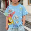 Cute Cartoon Spongebobs Baby Clothing Outdoor Clothes Boy Girl Child Men's Women's Tshirts Children Adult Parent Child T Shirts