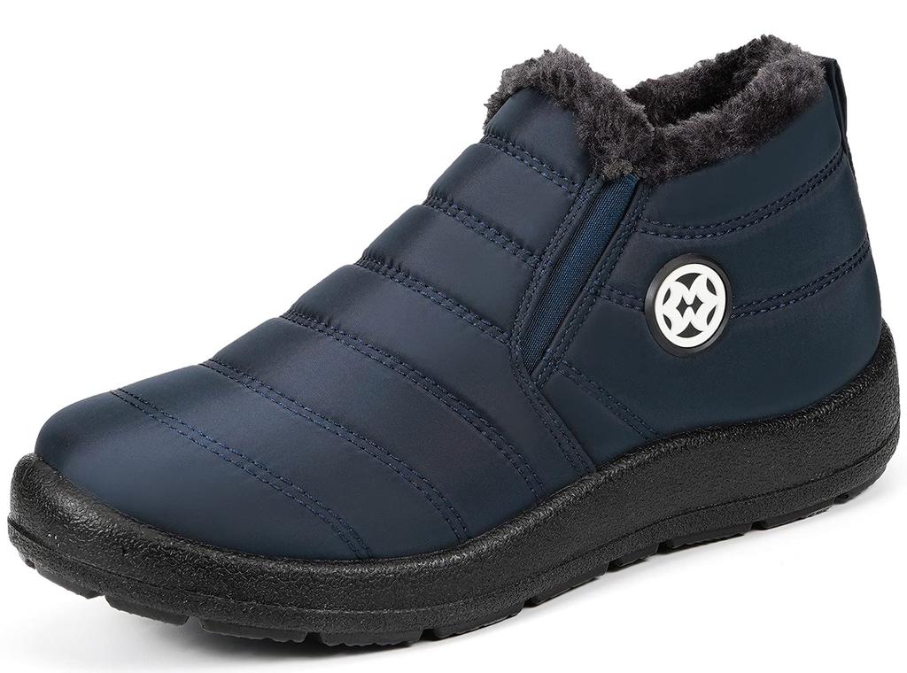 ZUSERIS and Snow Warm Fleece Warm for Cotton Shoes Men's Women's Boots, Short, Waterproof, Non-Slip, Lightweight, Lining, Winter, Casual,