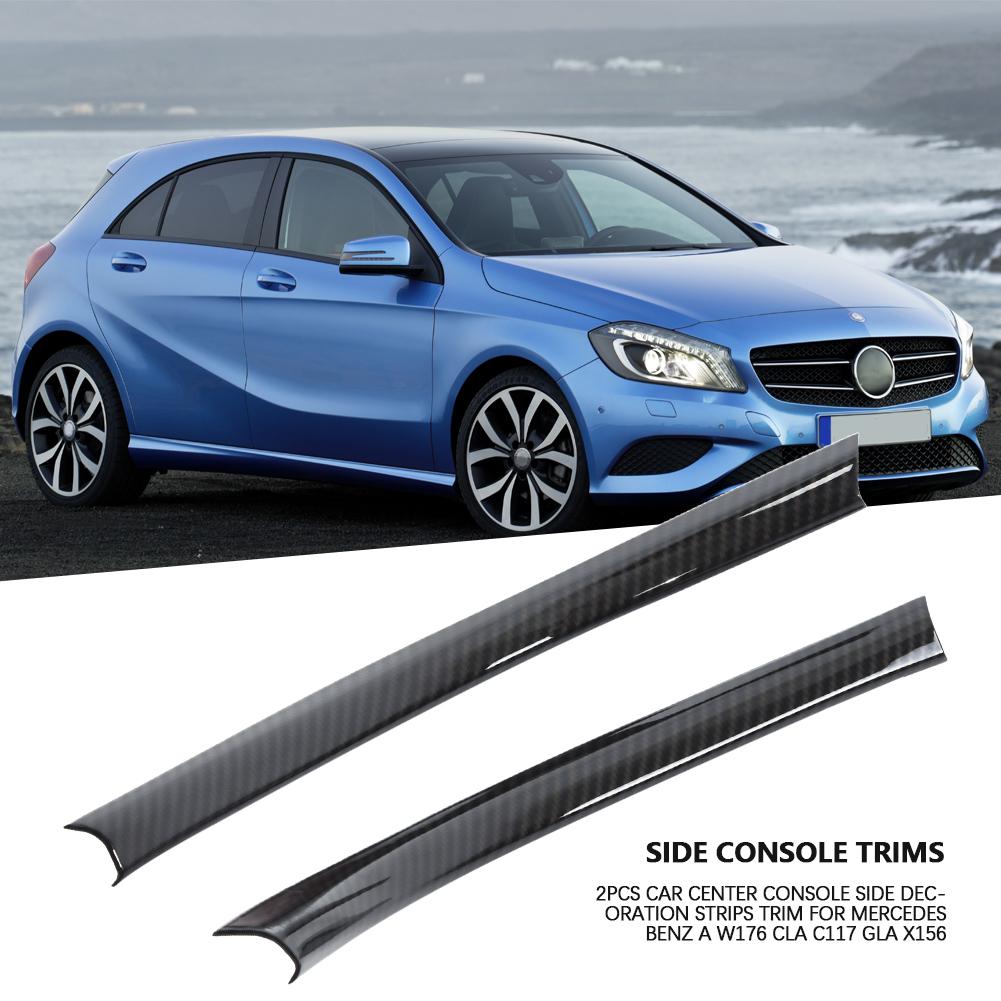 2 buc Benzi Decorative Laterale pentru Consola Centrală Auto Trim pentru Mercedes Benz A W176 CLA C117 GLA X156