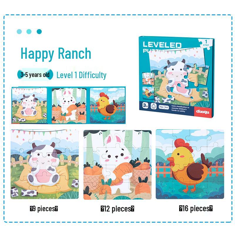 Large Magnetic Puzzle for Early Childhood Education - Suitable for 2-6 Year Olds, Boys & Girls