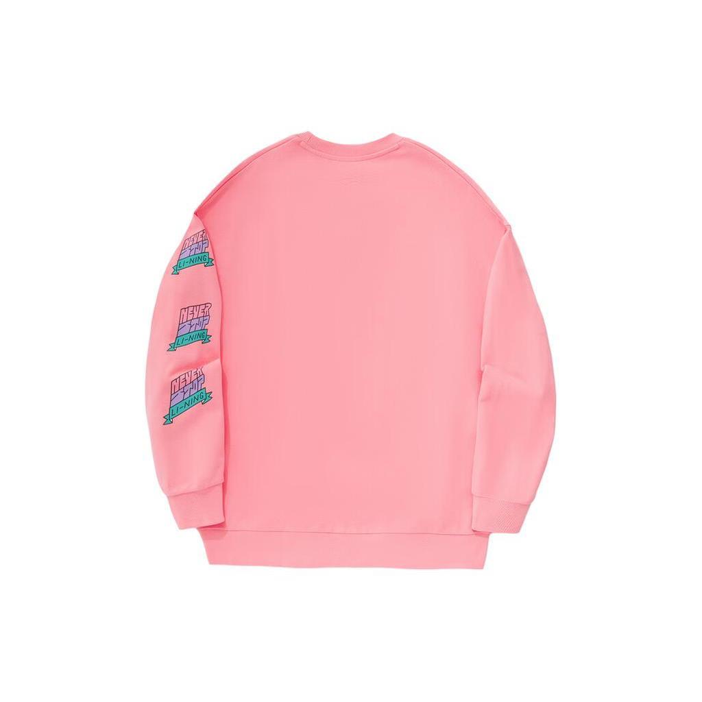 Li Ning x Pablo Ientile Sweatshirt Unisex Peach Rouge Pink AWDU319-3