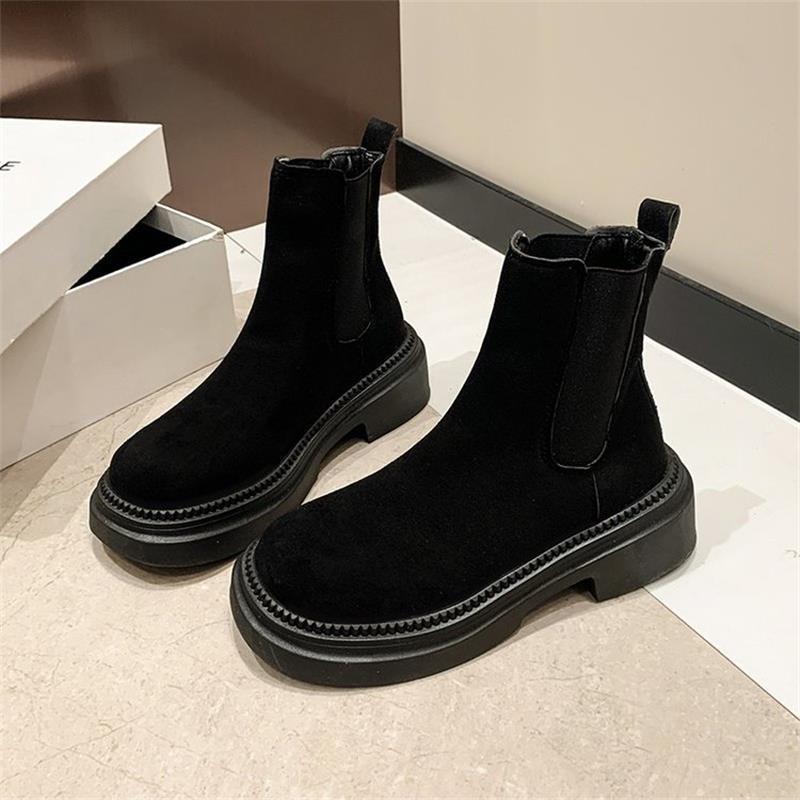 Chelsea Boots Autumn and Winter New Thick-soled Martin Boots Frosted Leather Short Boots