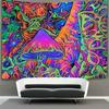 Golden Indian Bohemian Peacock Mandala Tapestry Wall Hanging
