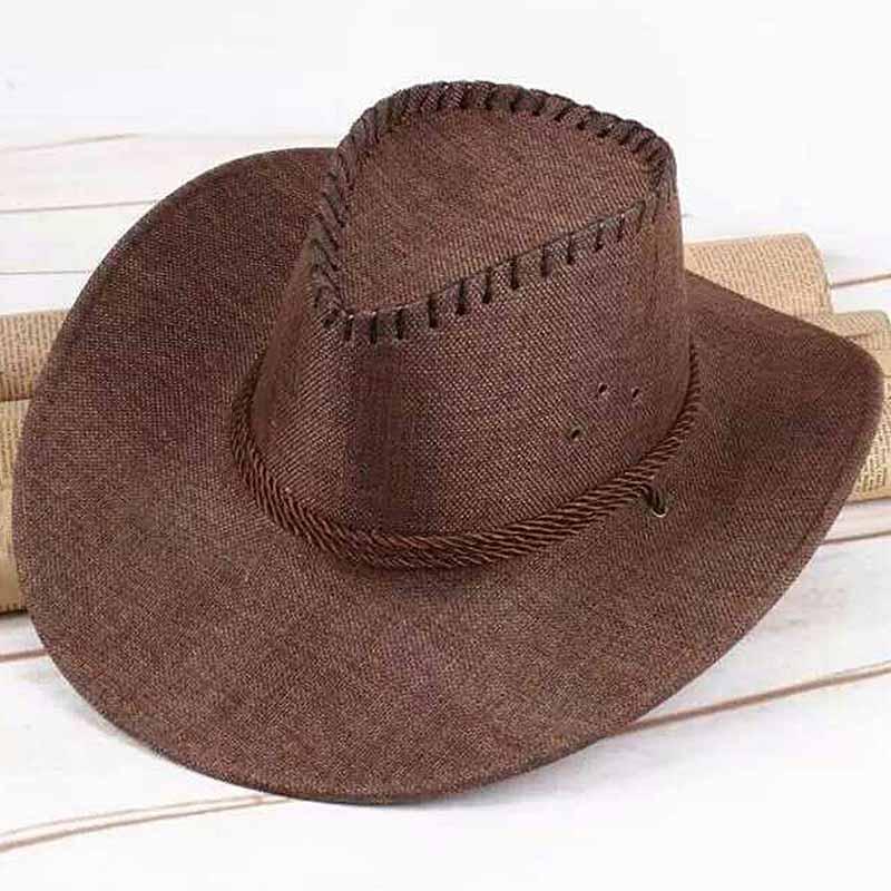 Men's Cowboy Hat Linen Embossed 