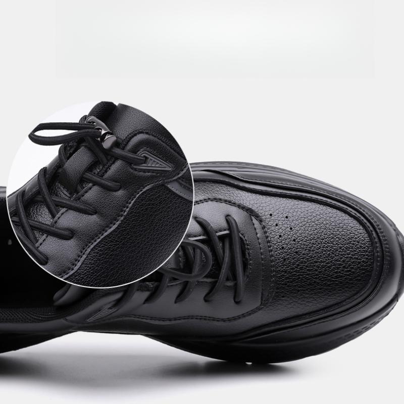 Herren Leder Sneaker Schnürschuhe Freizeitschuhe