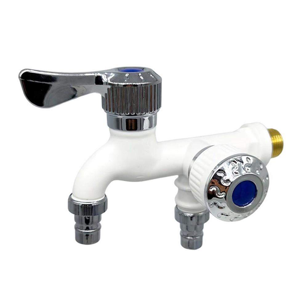 PP Double Outlet Faucet 1/2\" Control Spool Orange