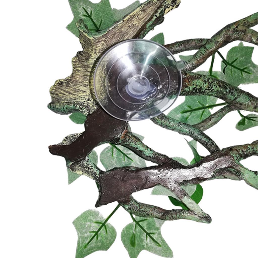 Resin Reptile Plants Lifelike Terrarium Plant for Tank Decor Naural Appearance