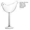 Bird Cocktail Glass, 150ml Novelty Shaped Wine Stemware, Creative Coupe Glass for Bar Party, Gift for Women Bird Lovers