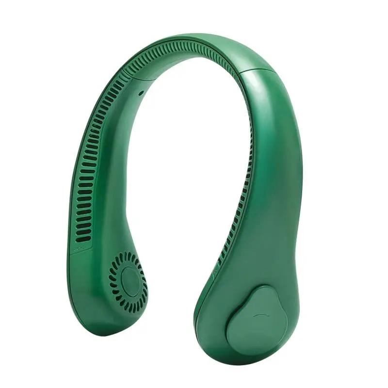 Tragbarer Nackenventilator, Blattloser Elektrischer Ventilador, Leises Nackenband, Tragbarer Kühlender Hängeventilator für Sport Camping