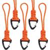 Paracord Keychain Lanyard Metal Triangle Buckle Outdoor Survival Camping Plastic Clip High Strength Backpack Hanging Carabiner