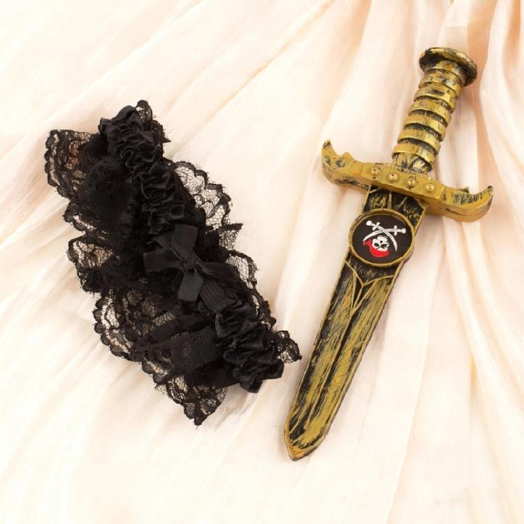Plastic Lace Leg Wraps Comfortable Design Costume Accessory For Long Hours Wear Theme Parties Performances