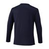 Tennis Wear Long Sleeve Practice Baritone Size 62JAC540 T-Shirt, Moisture-Wicking, Quick-Drying, Unisex, Blue, L,