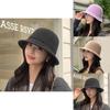 Knit Winter Bucket Hat With Weaving Pattern Design For Casual Fashion