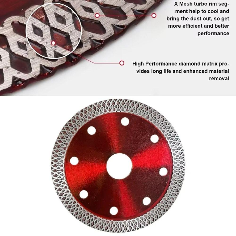 New 105/115/125MM Diamond Saw Red High Hardness Granite Marble Cutting Cutting Disc Marble