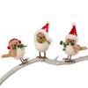 Christmas Plush Bird Ornaments Soft Cute Handmade Hanging Decor for Xmas Tree Home Holiday Party Winter Festival Decoration