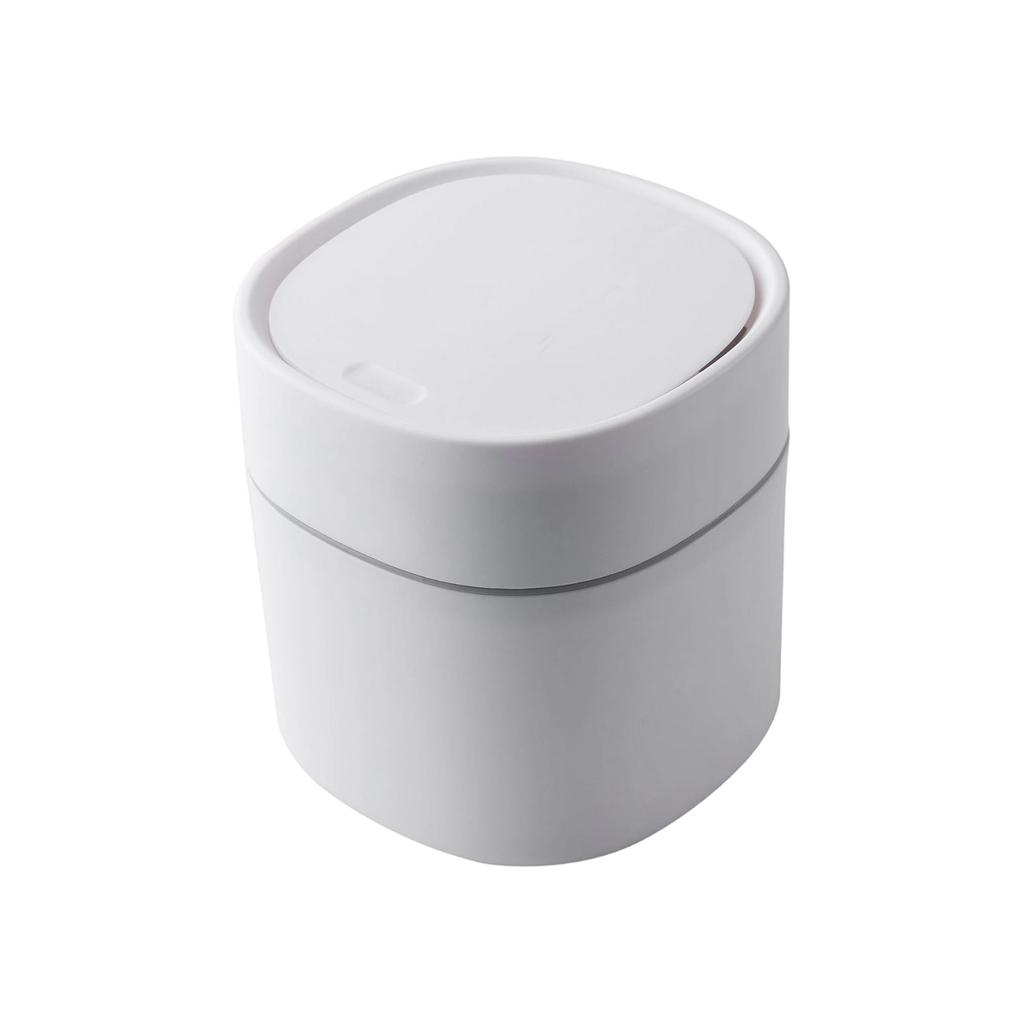Household Flip Desktop Trash Can Dressing Table Study Waste Basket Bedside Table Small With Lid Sundries Storage