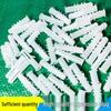 White Barbed Plastic Expansion Tube Curtain Rod Screw Set