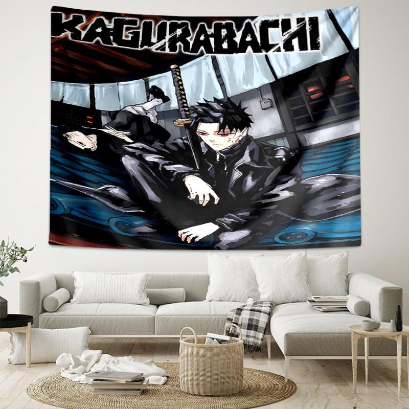 1pc Cool Anime K-Kagurabachi Tapestry, Living Room, Bedroom, Office, Party Decor, Ideal Festive Gift