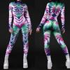 Unisex Cyber ​​Punk 3D digitální tisk Halloween Party Role Play Outfit Ženy Muži Cosplay Kostýmy Karnevalová kombinéza