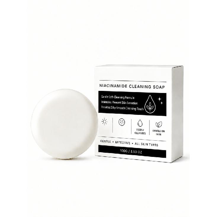 Niacinamide Cleansing Soap, with a Delicate and Refreshing Fragrance, Produces a Rich, Dense Lather