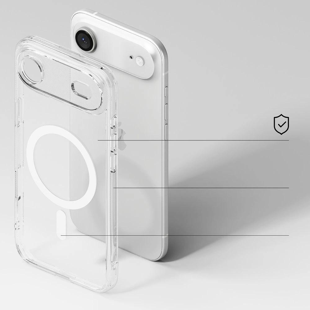 Etui Ringke Fusion Magnetic MagSafe na iPhone 17 Air - przezroczyste