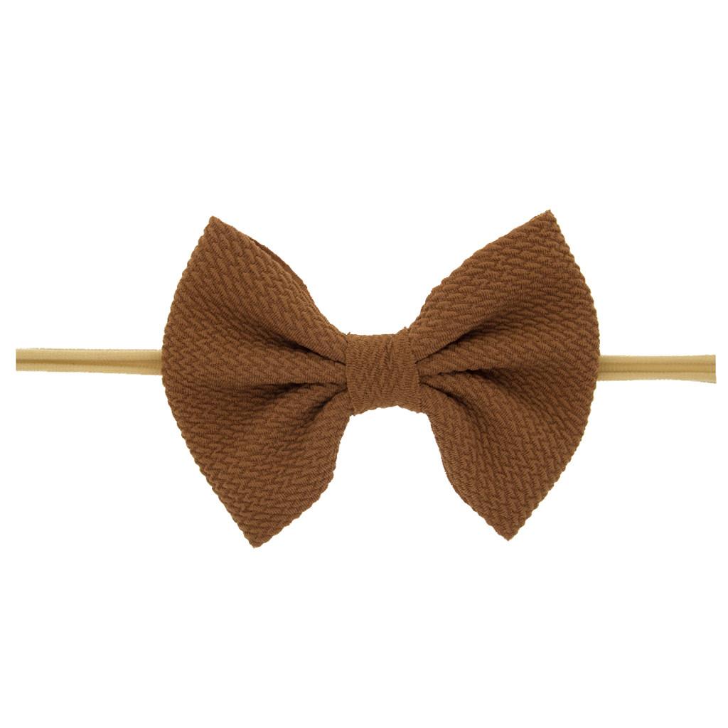 Newborn Toddler Kid Baby Girls Bow Turban Headband Headwear Accessories