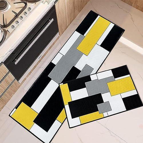 

Wood Striped Carpet Kitchen Rug Thin Door Rug Long Floor Mat Laundry Room Carpet Living Room for Bedroom Home Non-slip Floor Mat 40x60cm