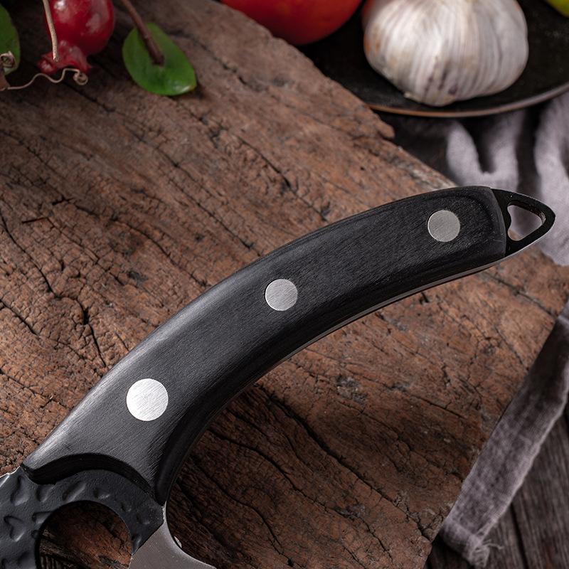 Cuțit de măcelar pentru carne de 6 inchi Cuțit de dezosat forjat manual din oțel inoxidabil Cuțite de bucătărie pentru tăiat feliere