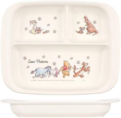 Skater Baby Tableware Lunch Plate for Children Antibacterial Plastic 470ml Disney Winnie the Pooh Picnic XP7AG-A