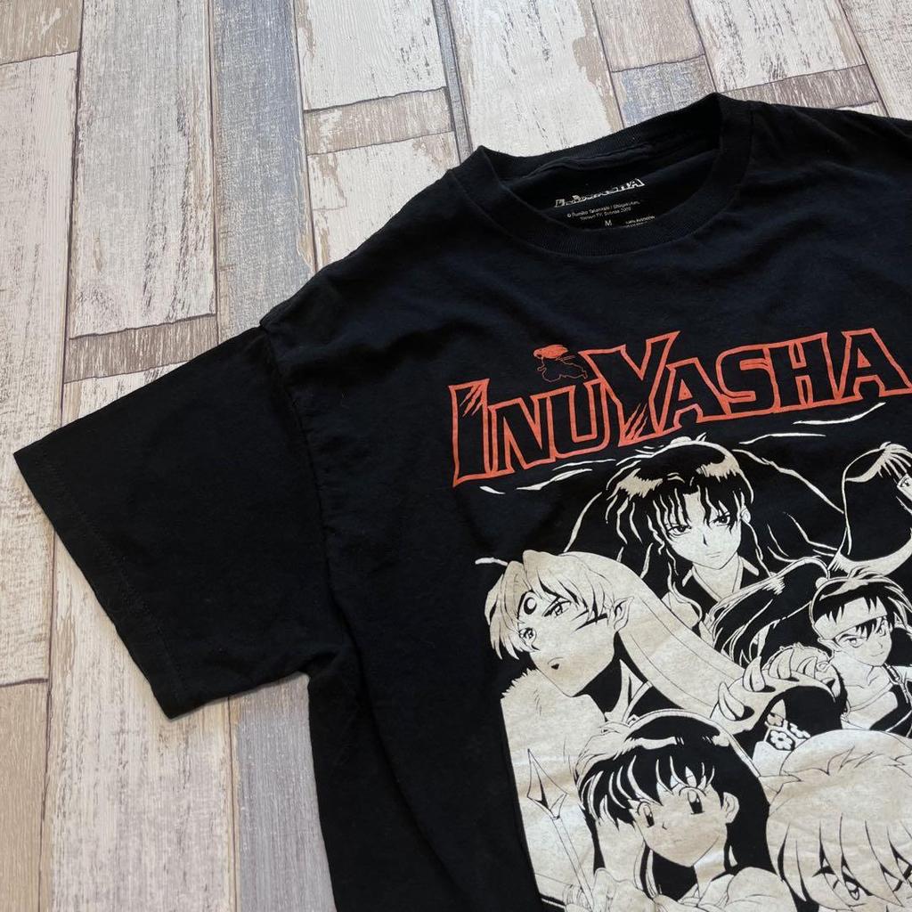[USED] Official Inuyasha Anime T-shirt, Black, Size M, Featuring Aimyon