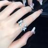 Super Fairy Exquisite Three-Dimensional Butterfly Ring Female Zircon Cold Wind Niche Design Sense Advanced Sense Open Ring