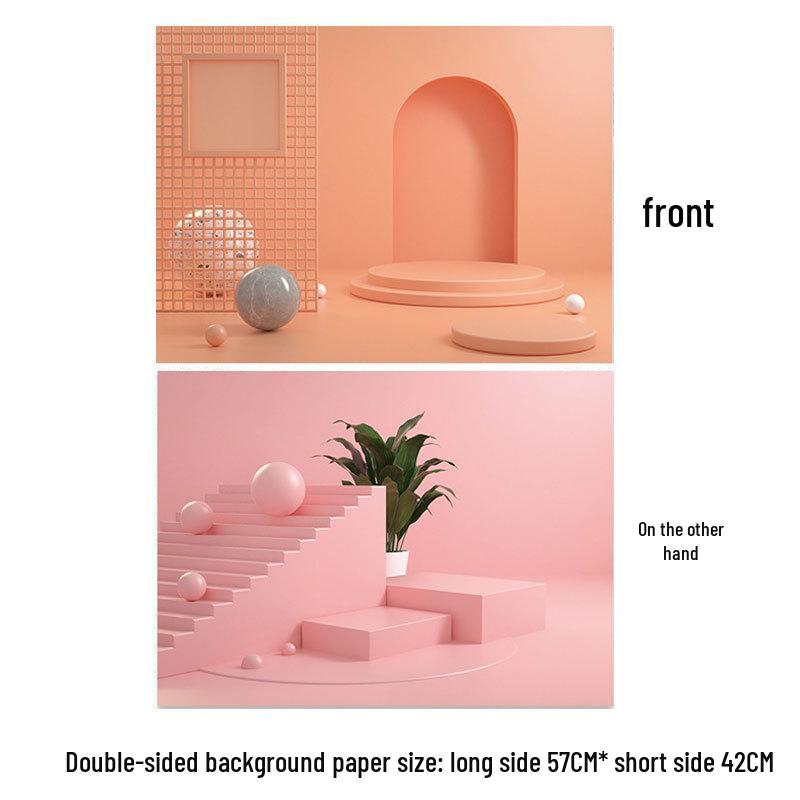Double-Sided 3D Photo Backdrop for Food Photography and Still Life Props
