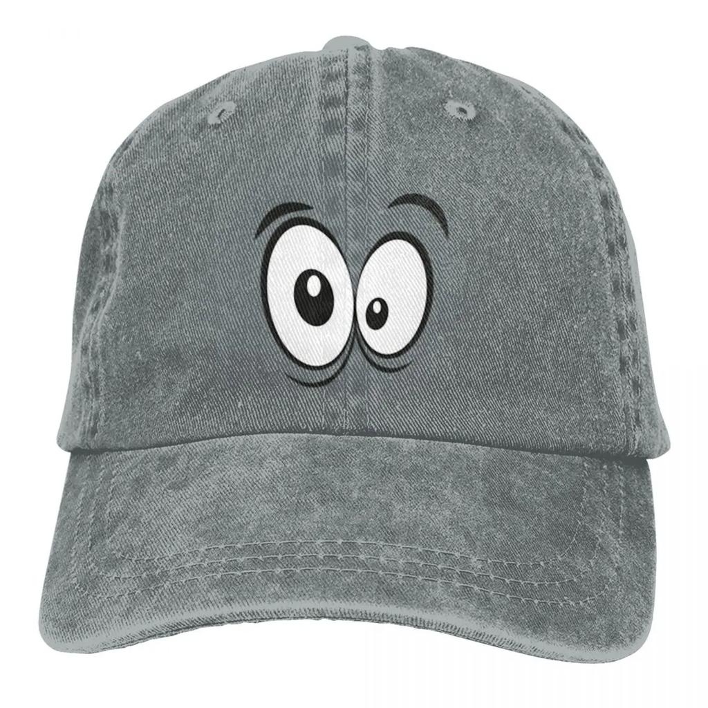 Cute Sighting Eyes Casual Stylish A Baseball Cap Hats for Men Women Denim Cap One Size