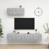 VidaXL TV Furniture 3 Pcs Concrete Grey Particleboard