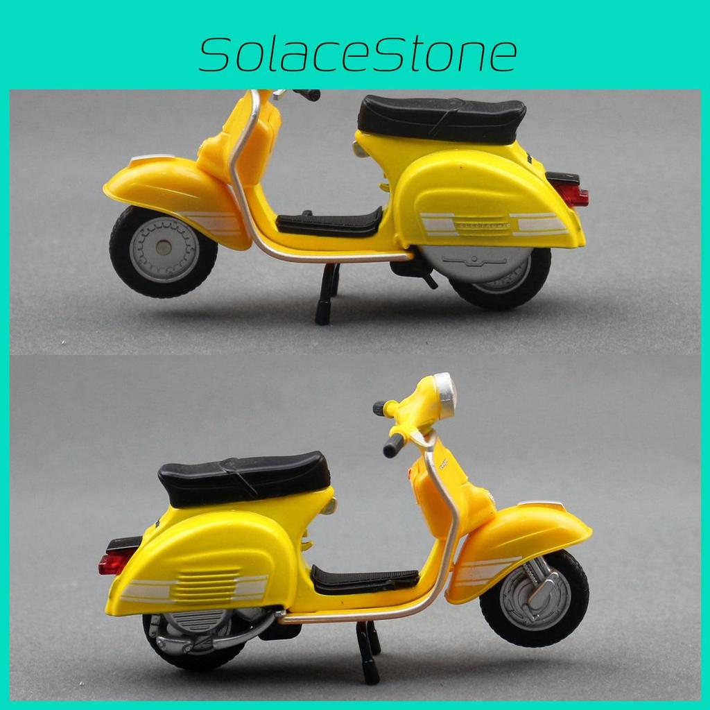 Alloy Vespa Motorcycle Model Toy For Kids With Inertia Control