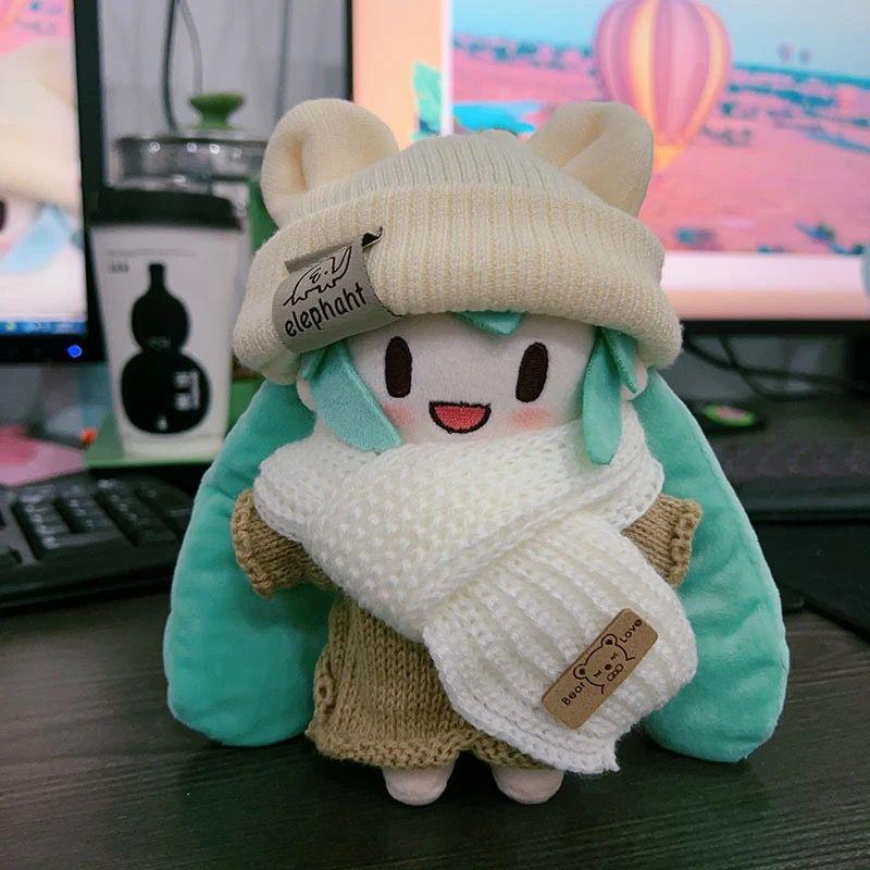 

Kawaii Hatsune Miku Snow Princess Anime Plush Doll Dress Up Hatsune Miku Fufu Adorable Doll Plush Dolls Model Plaything Christmas Gift 15cm