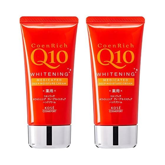 [Quasi-drug] KOSE Coenrich Medicated Whitening Hand Cream Deep Moisture 80g x 2 pieces with bonus