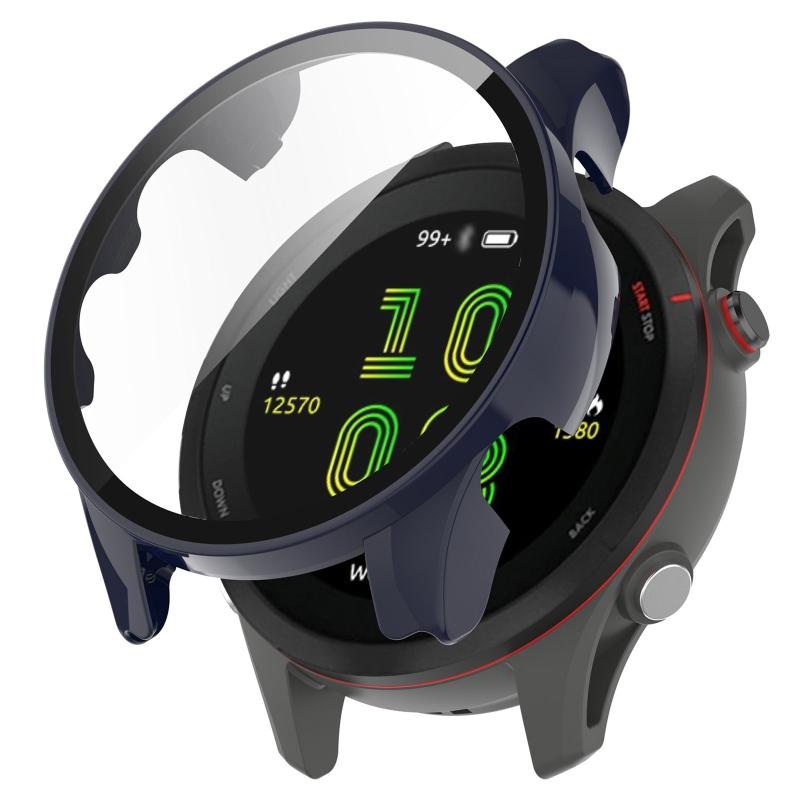 Screen Protector Housing Suitable for GarminForerunner 255 for Case Cover Full Coverage Sleeve Tempered Film One-piece F