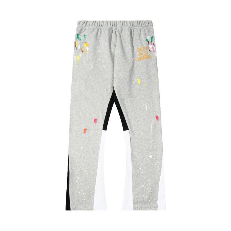 GALLERY DEPT Men's Classic Hand-Painted Splatter Graffiti Cotton Sweatpants