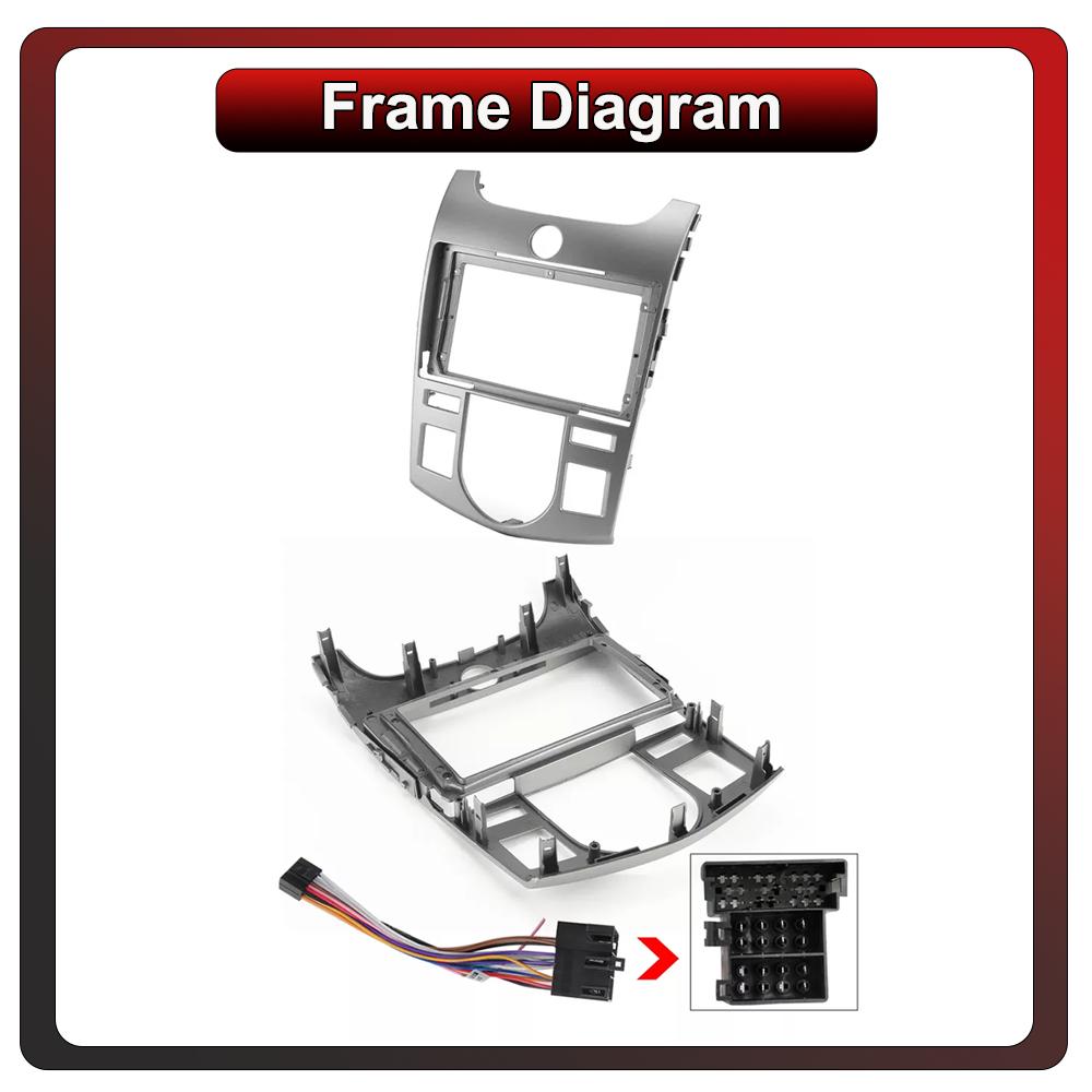 2Din Android Car-Play Car Radio,KIA Forte Cerato 2008-2014,Multimedia Player Head Unit Stereo GPS Navigation BT WIFI,2+32GB