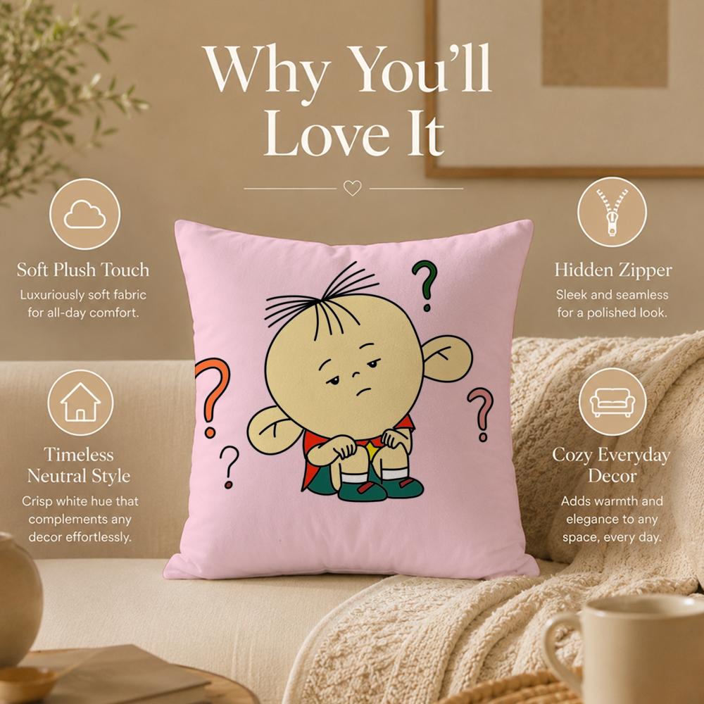 Cartoon B-Big Ear TutuS Cushion Cover Double-Sided Printed Pillow Cover Hypoallergenic Dust-Mite Proof