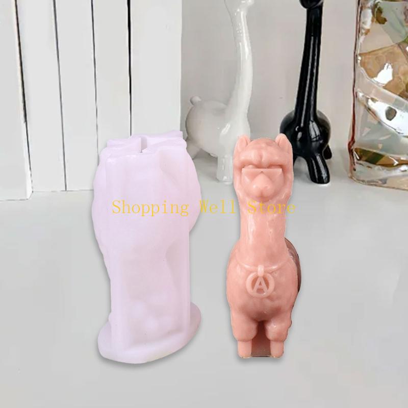KX4B Silicone Moulds Alpacas Molds Baking Molds Epoxy Resin Molds Plasters Molds Animal Shaped Castings Molds Soap Molds