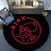 AFC Ajax Amsterdam Logo   Runder Teppich, Rutschfester Waschbarer Kreis Teppich Für Wohnzimmer Schlafzimmer Spielzimmer, Sportfan Dekoration, Feiertags Geburtstagsgeschenk